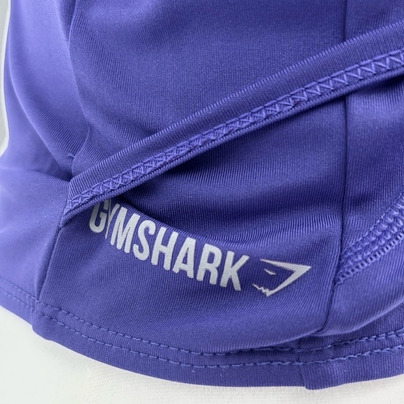 GymShark Dry Crossback Crop Racerback Tank Women’s Size Medium in Purple - Picture 9 of 9